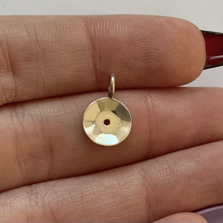 SAMPLE - Sterling Sequin Charm