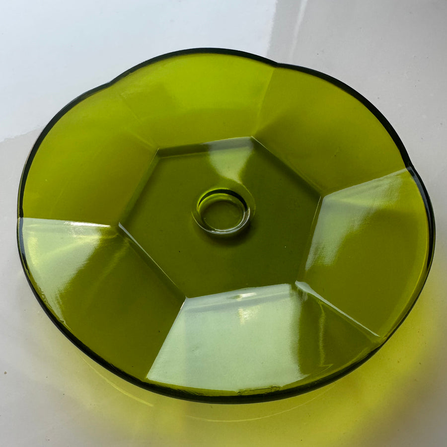 Sequin Trinket Dish - Olive