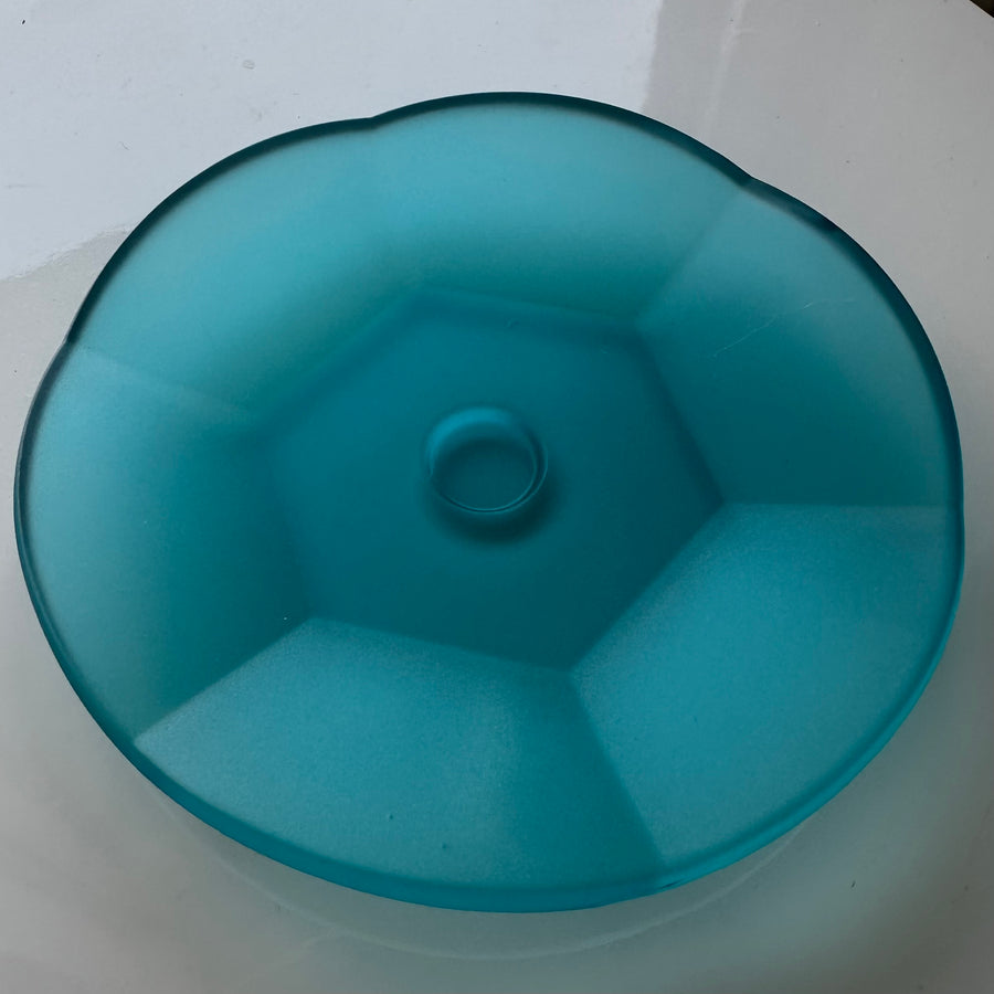 Sequin Trinket Dish - Matte Aqua