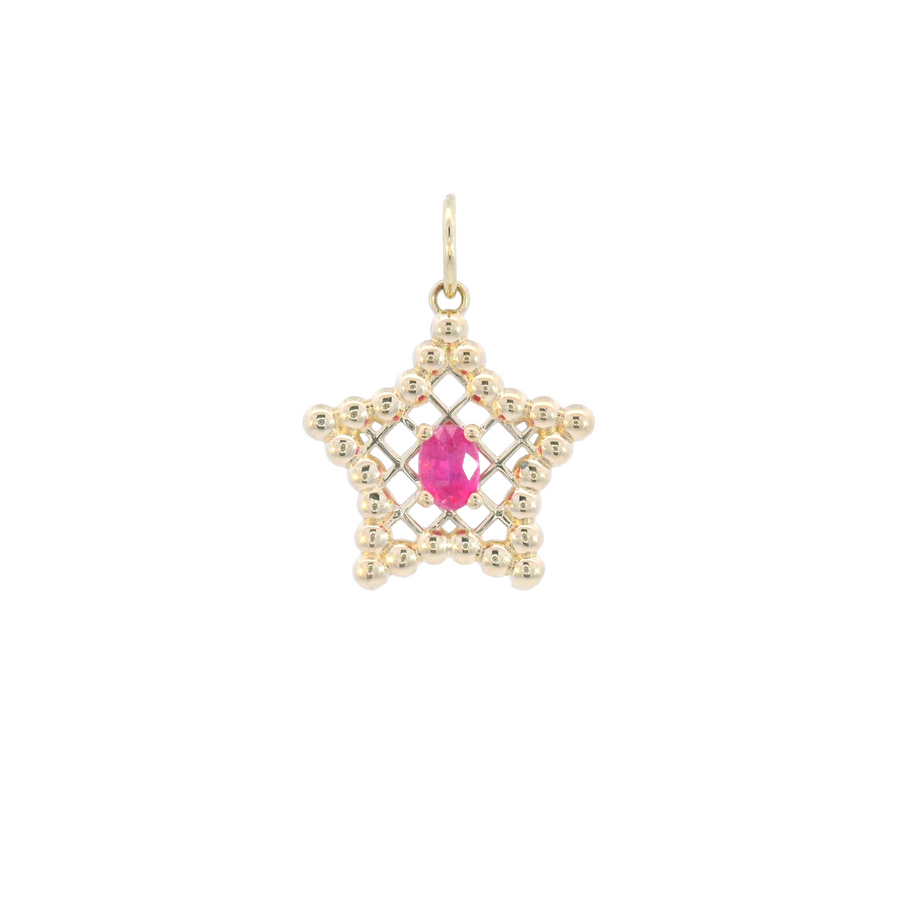 Mini Lace Pendant - Spinel