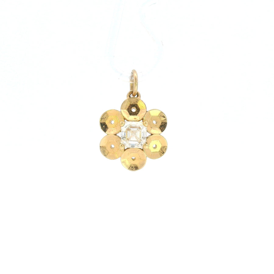 Sequin Flower Pendant