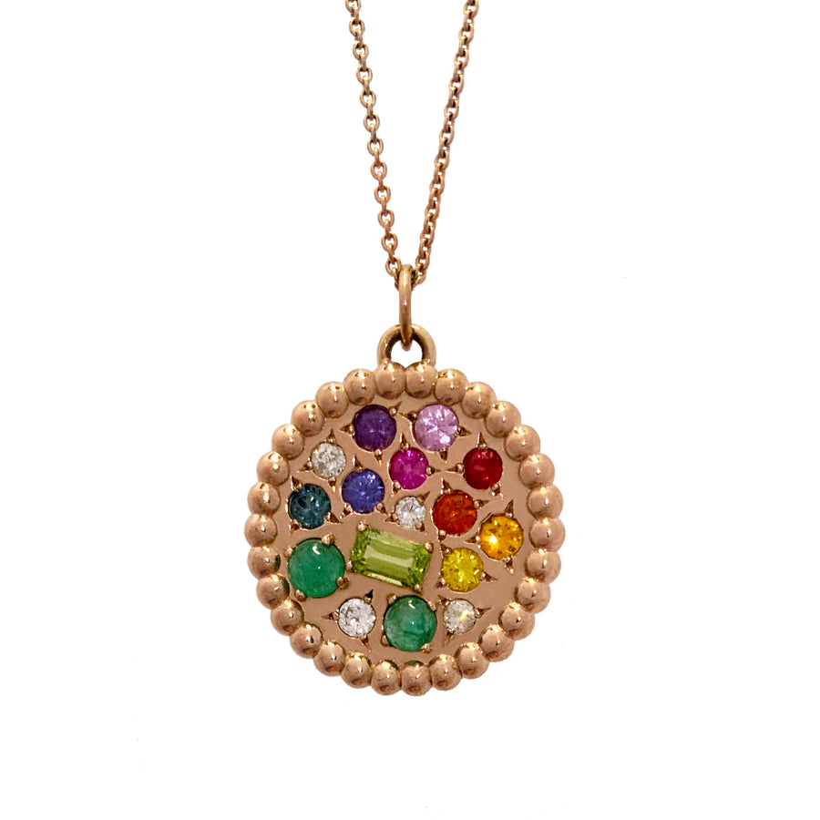 Rainbow Birthstone Pendant